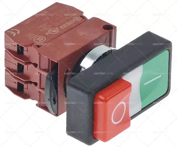 momentový spínač montáž ø 22mm červená/zelená 1NO/1NC/indikátor světla 230V 6A kontrolka 24V Cenově Výhodný