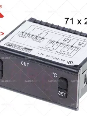 elektronický regulátor typ SF-821 montážní rozměry 28,5x70,5mm napětí 230V AC Výprodej