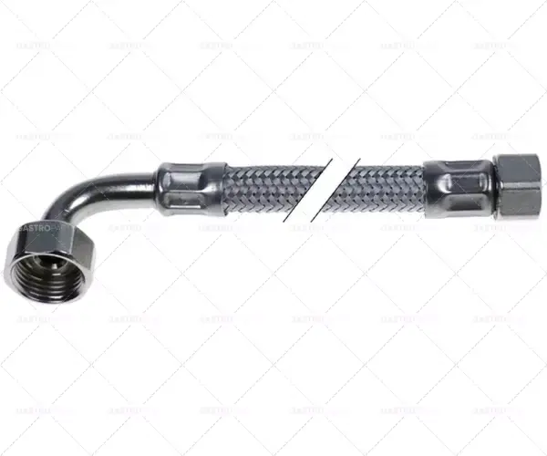 Novinka flexi hadice ss opletení rovné zahnuté dn8 přípojka 1 1/2" přípojka 2 3/8" d 350mm