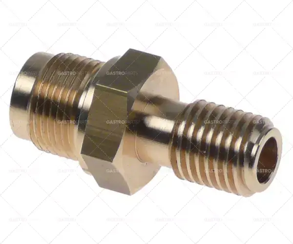 šroubová přípojka pro kohoutek L 52mm ID ø 9mm WS 24 mosazný závit 1/2" - 16mm speciál Akční Nabídka