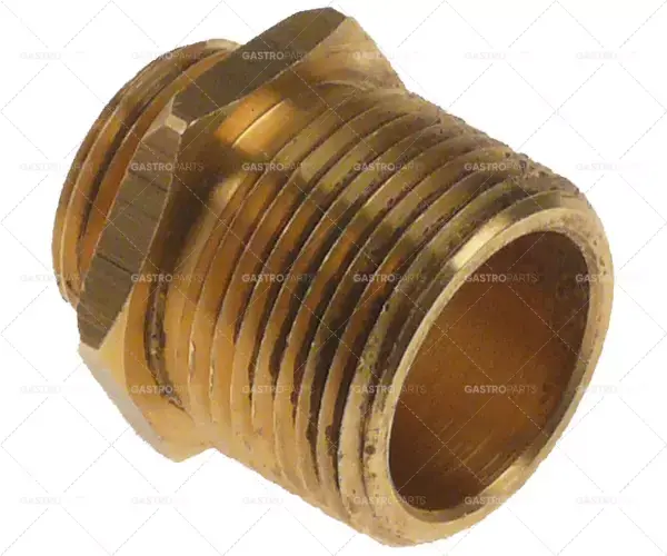 Akční Nabídka dvojitá vsuvka mosaz Množství 1 ks L1 7mm L2 19mm T1 1/2" T2 3/4"