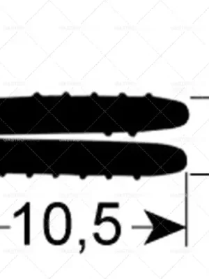 těsnění dveří délka 1012 mm šířka 10,5 mm výška 4 mm Nejlepší Volba