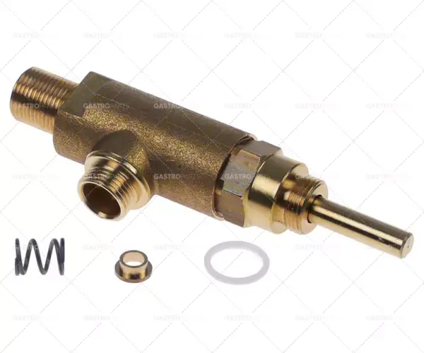 kohoutek na páru/vodu s těsněním, pružinou a pouzdrem přívod 3/8" vývod 3/8" hřídel 6,5x8 hřídel D 30mm Pouze Dnes
