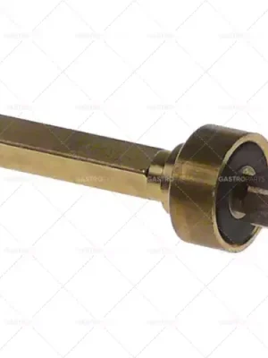 Ventil L 61 mm AD o 16 mm nápravy trojúhelníkový mosaz Značkový