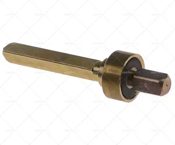 Ventil L 61 mm AD o 16 mm nápravy trojúhelníkový mosaz Značkový