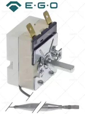 Termostat T.MAX. 190 ° C provozní rozsah 0 až 190 ° C, 1-pólový 16A 1NO senzor o 6 mm sondy L 115mm Aktuální
