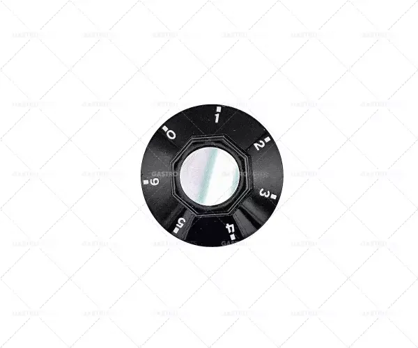 Objednat Nyní Knebel 7 hodin o 50 mm nápravy o 6x4,6mm ploché dno černá