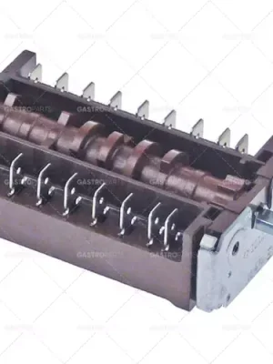 provozní spínač 10 provozních poloh 8NO sekvence 0-1-2-3-4-5-6-7-8-9 18A hřídel ø 6x4,6 mm Akce