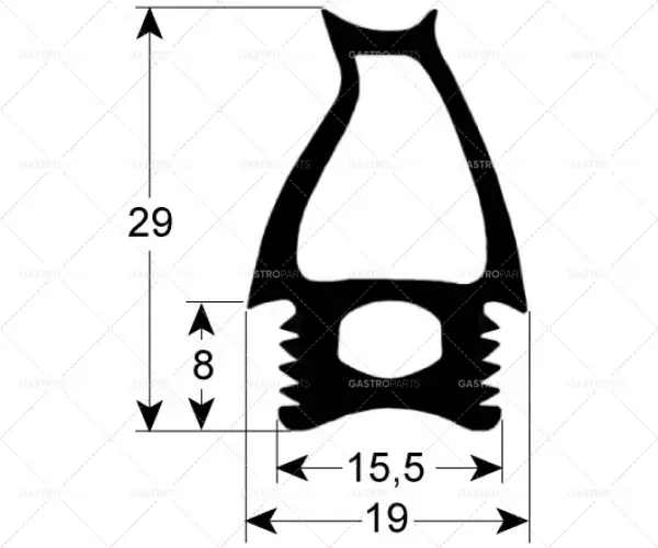 Poslední Šance těsnění dveří 2781 délka 686 mm šířka 628 mm vnější rozměr