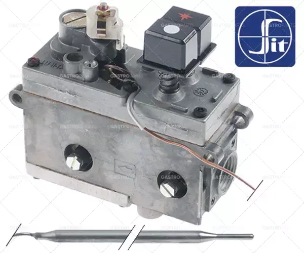 Plyn termostat typ SIT MINISIT 710 T.MAX. 190 ° C 110 až 190 ° C Plynová přívod 1/2 "plynový výstup 3/8" Rychlé Dodání