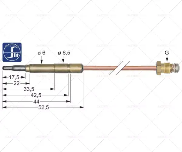 SIT termoelektrické články M9x1 L 1500 mm zásuvka Ø6.0 (6,5) mm Levný