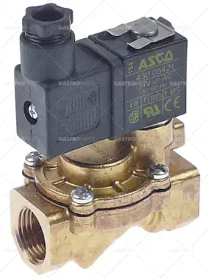 elektromagnetický ventil 2-cestný 24 VAC vstup 1/2" IT výstup 1/2" IT připojení 1/2" L 62mm DN 12mm Ihned K Objednání