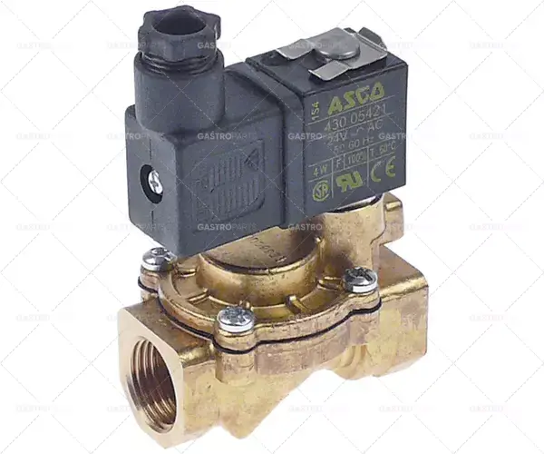 elektromagnetický ventil 2-cestný 24 VAC vstup 1/2" IT výstup 1/2" IT připojení 1/2" L 62mm DN 12mm Ihned K Objednání