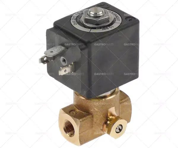 elektromagnetický ventil mosazný 220-240VAC vstup 1/8" výstup 1/8" přípojka 1/8" DN 1,5mm Must-Have