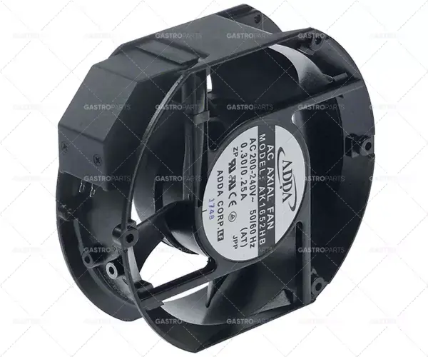 Axial L 172 mm B 150 mm H 51 mm 230V 50 / 60Hz 39W ložiska Kuličková ložiska Spojení plochý konektor 3,2 mm Autentický