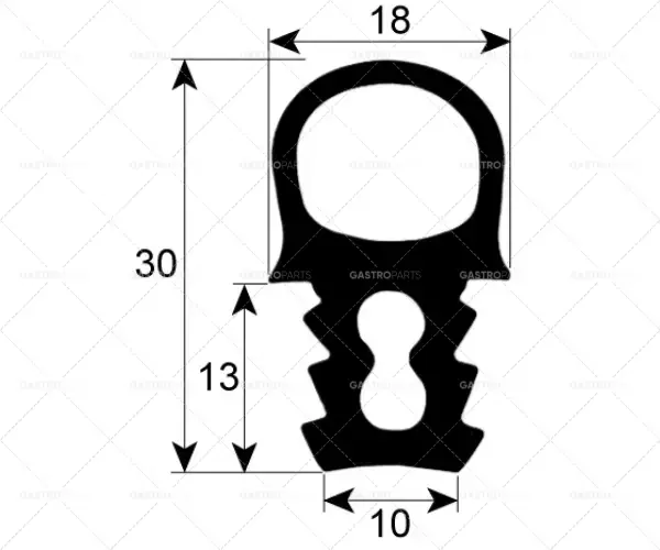 profil těsnění dveří 2073 délka 1465 mm šířka 490 mm vnější rozměr Nová Kolekce