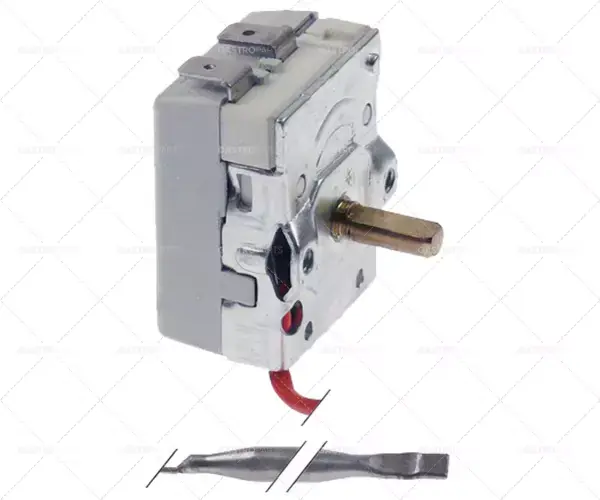 Termostat T.MAX. 180 ° C provozní rozsah 50-180 ° C, 1-pólový 16A 1NO senzor o 5 mm sondou L 90mm Aktuální