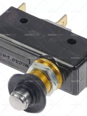 Akce mikrospínač 240V 1A 1co samec 6,3 mm m12 obdélníkový dlouhý 49 mm