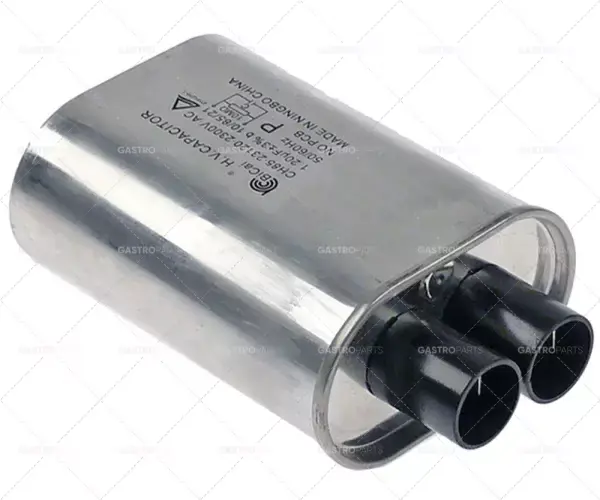 Odeslání Ihned VN kondenzátor pro mikrovlnnou troubu 1,2µF typ CH85-23120 2300V 50/60Hz dvojité připojení vnější faston 6,3mm