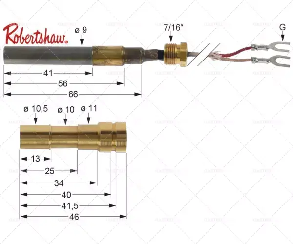 Akce Robertshaw termoelektrický generátor 250-750mv