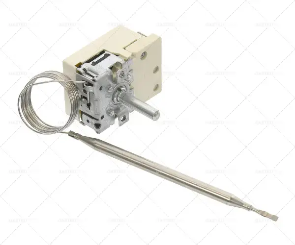 Termostat T.MAX. 190 ° C provozní rozsah 130 - 190 ° C, 1-pólový 16A 1NO senzor o 6 mm sondy L 118mm Speciální Cena
