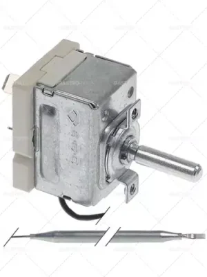 Sleva Termostat t.max. 110°C 1-pólový CO 16A ø čidla 6mm L čidla 94mm kapilára 540mm ø hřídele 6x4,6mm
