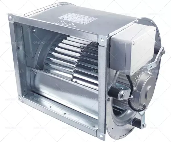 radiální ventilátor typ DAIN 9/9 373W 230V 50Hz max. 4,3A 1380RPM kondenzátor 10µF příruba 310x355mm Ověřený