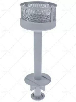 Rychlé Dodání přepadové potrubí L 460mm s filtrem ø 150mm trubka ø 36mm plastový ID ø 28mm