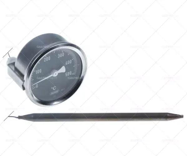 Cenový Hit Instalace teploměr o 60 mm od 0 do + 500 ° C snímač o 8 mm senzor L 149 mm 1000 mm kapilára