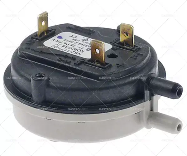 Kup Teď Presostat o 65 mm oblast tisku 0,17-0,75mbar s upevňovací deskou konektorem 6,8mm