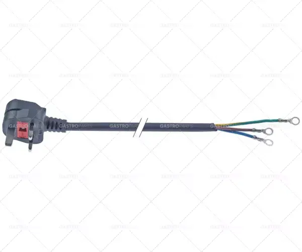 přívod zařízení BS1363 3pólové kontakty P+N+E 1,5mm² max. 13A max. 250V 2m s pojistkou země UK Cenová Bomba