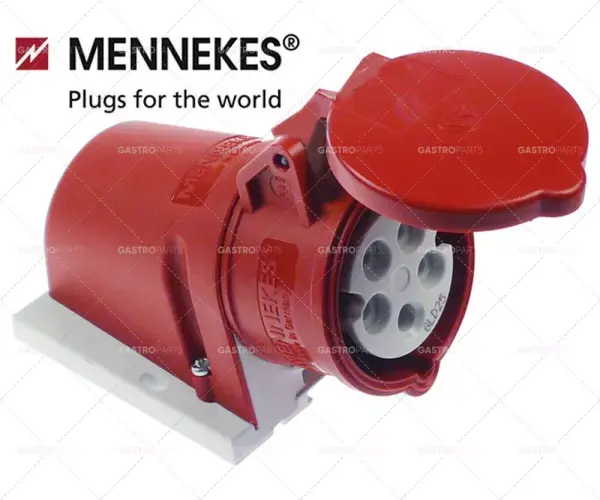 zásuvka CEE pro montáž na stěnu 5pólové kontakty 3P+N+E max. 32A max. 400V krytí IP44 Must-Have