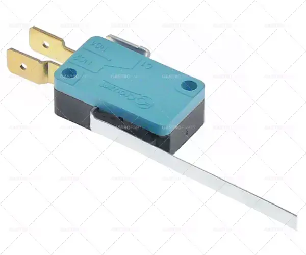 mikrospínač s pákou 250V 16A 1CO připojení vnější faston 4,8mm L 68mm Vysoce Kvalitní