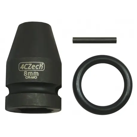1/2” Hlavice průmyslová - 8 mm šestihranná CrMo + trn, o-kroužek Levný