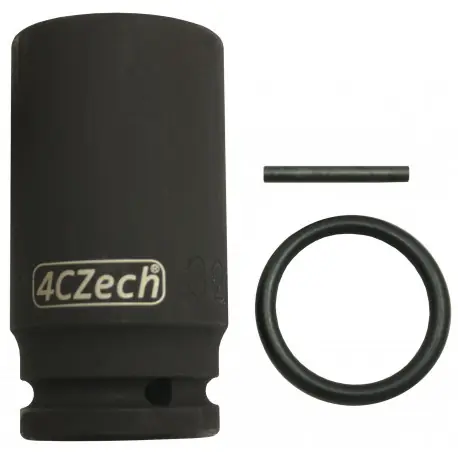 3/4” Hlavice průmyslová - 41 mm šestihranná, prodloužená CrMo + trn, o-kroužek Ověřený