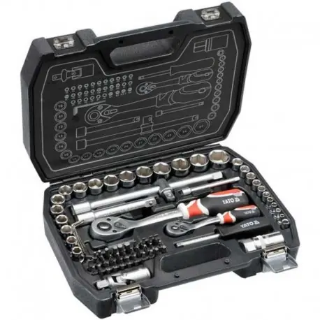 Gola sada 1/2", 1/4" 72-dílná, YATO Nová Kolekce