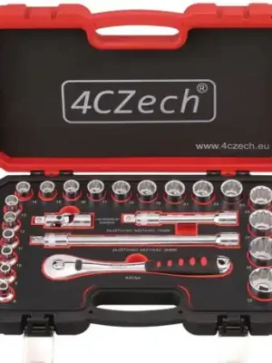 1/2” 23dílná sada nářadí 8-32 mm 12ti hranné + ráčna 72 zubů, 4CZech Horká Nabídka