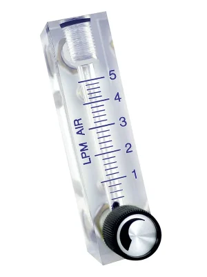 Časově Omezené Acrylic Variable Area Flow Meters For Air or Water - Air flow range 0,1 to 1 l/minWater flow range not applicableProcess connection size 1/8"Wetted materials acrylic, Buna, brassValve yes