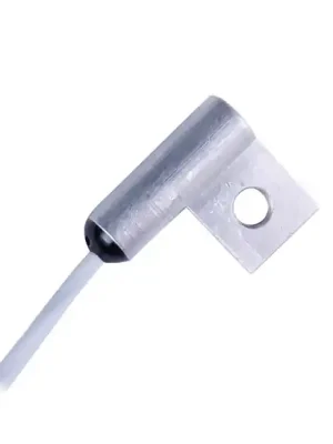 Bolt-On Pt100 RTD Sensor with Aluminum Flag Housing - RTD type Pt100Wire insulation PFA (teflon)Accuracy class ATermination type miniature 3-pin connectorWire lenght 9 m (360")Temperature range -60 to 230°C Speciální Cena