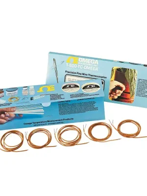 Akční Cena Sada hotových izolovaných termočlánků (balení 5 ks) - Typ termočlánku KIzolace drátu Skleněné vláknoPrůměr drátu 0,127 mm (36 AWG)Délka 90 cm (36")
