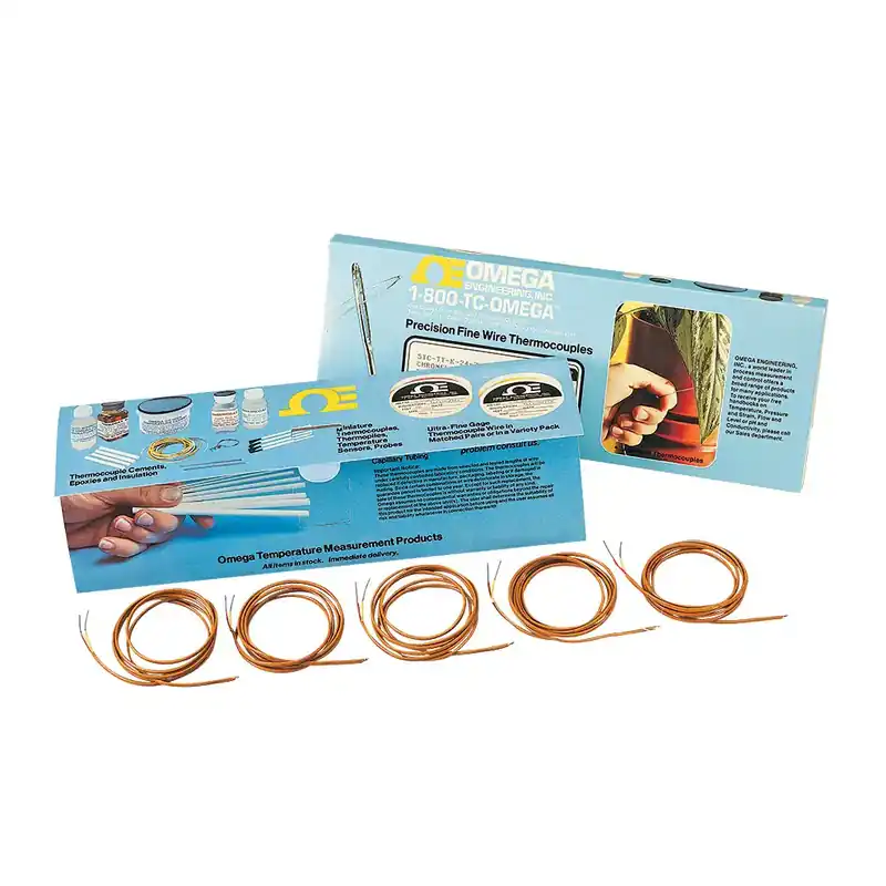Sada hotových izolovaných termočlánků (balení 5 ks) - Typ termočlánku JIzolace drátu PFA (teflon)Průměr drátu 0,510 mm (24 AWG)Délka 180 cm (72") Cenový Hit