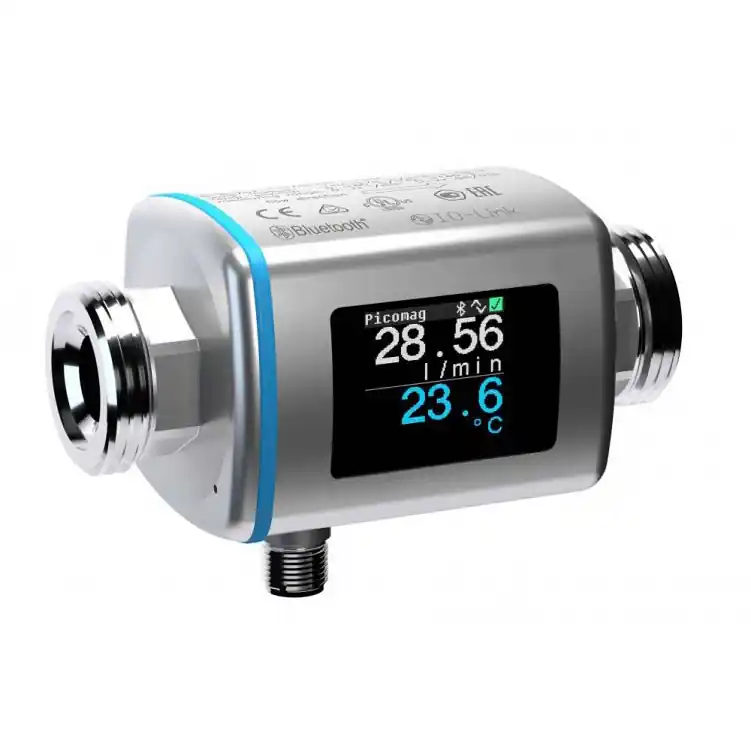 Akce Intelligent magnetic flowmeter Picomag - Flow range 0,2 to 100l/minProcess connection size 1"