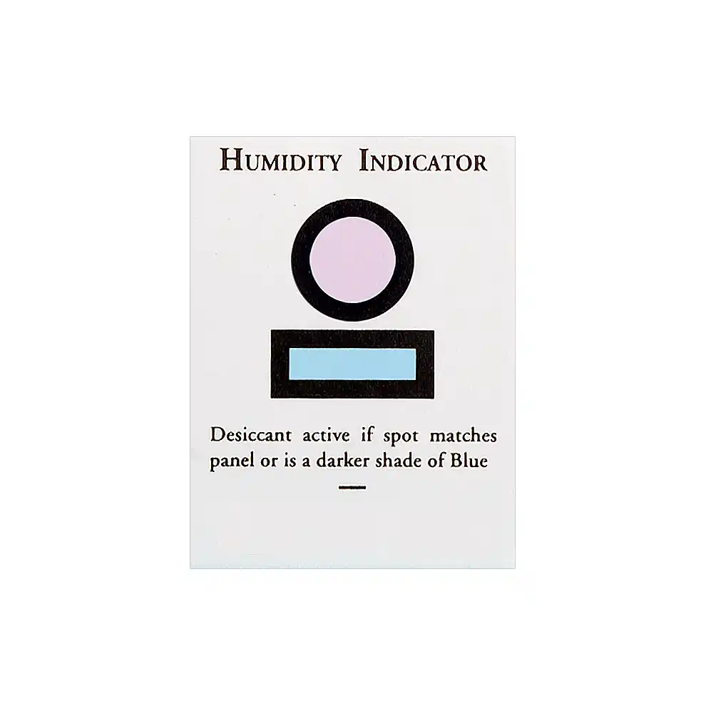 Reversible Humidity Indicating Cards - Humidity range 8%Sensing points 1Pack of 500 pcs Nová Kolekce