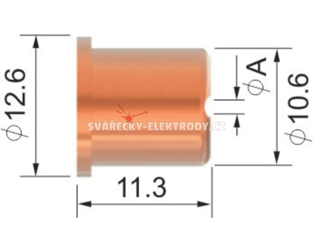 Sezónní Sleva Dýza PARKER SCB 50 - 1,0 mm (50 A) - řezání s odstupem