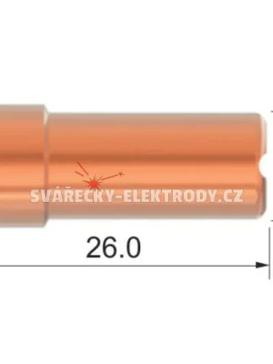 Dýza PARKER SCB 50 - 1,0 mm (50 A) - dlouhá plochá - řezání s odstupem Akční Nabídka