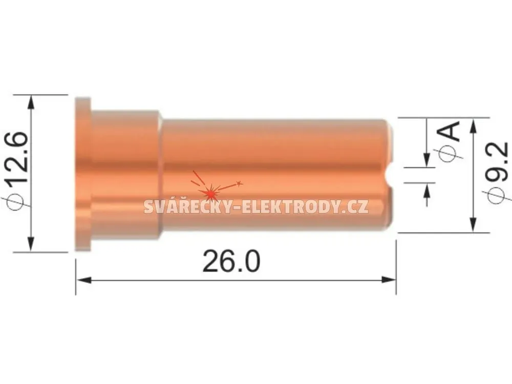 Dýza PARKER SCB 50 - 1,0 mm (50 A) - dlouhá plochá - řezání s odstupem Akční Nabídka