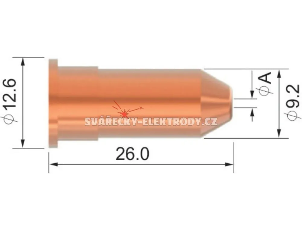Kup Teď Dýza PARKER SCB 50 - 1,0 mm (50 A) - dlouhá kónická - řezání s odstupem
