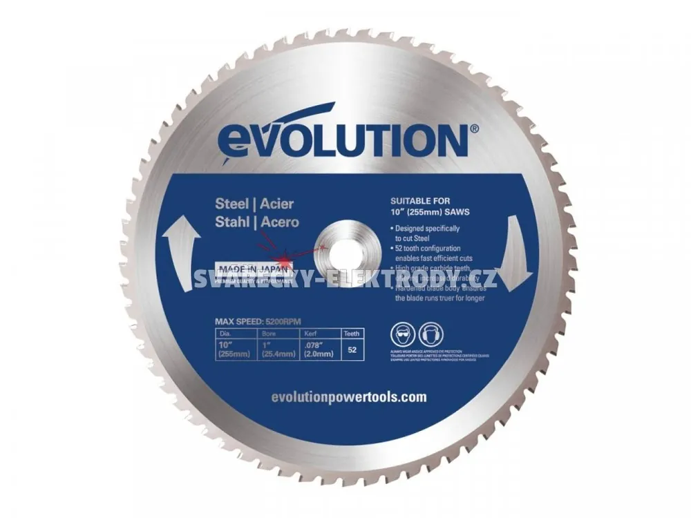 Cenový Hit Pilový kotouč EVOLUTION 255 mm - ocel