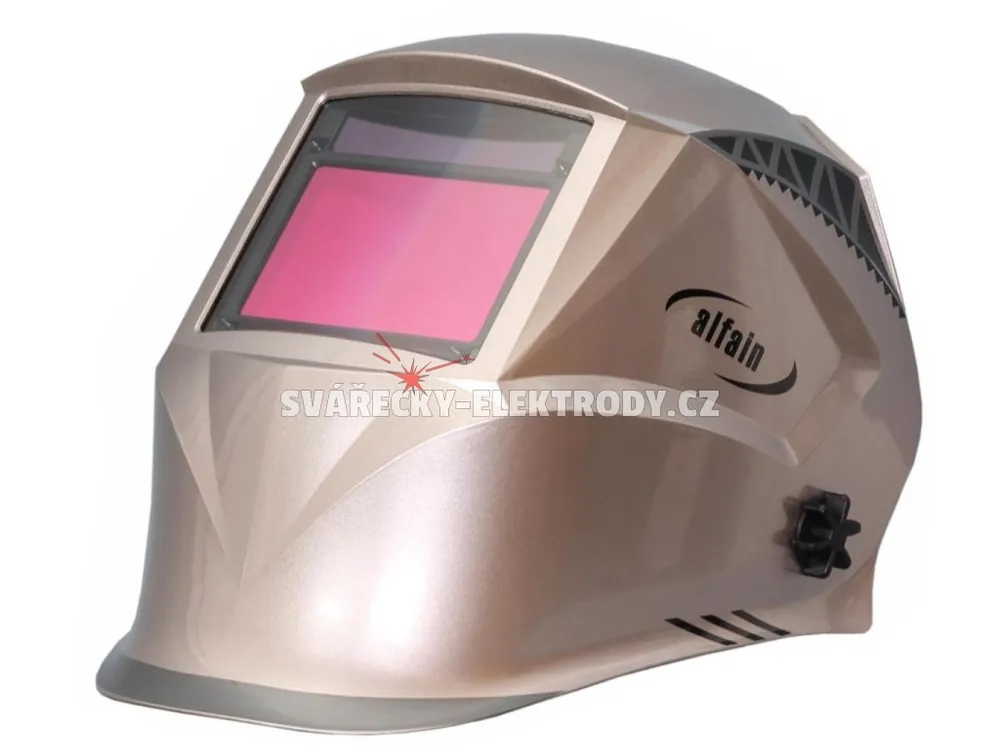 Svářečská kukla Alfa In S9B Rychlý žralok "Silver" True Color Speciální Cena