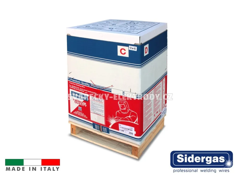 Originální Sidergas S6 CLEAROD - nepoměděný drát G3Si1 - 1,2 mm (300 kg) Slevy na paletový odběr.